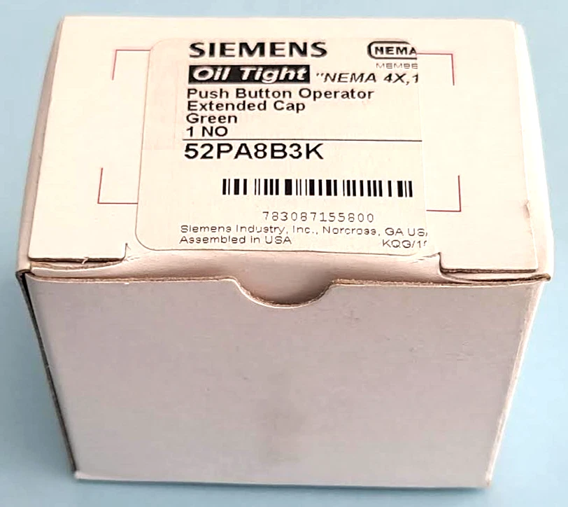 SIEMENS 52PA8B3K PUSH BOTTON/VERDE NOVO - Imagem 2 de 4