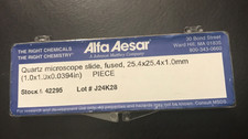 Alfa Aesar quartz slide fused 25.4x25.4x1.0mm
