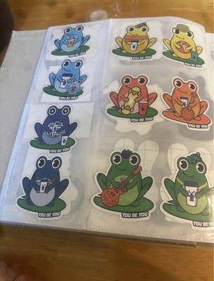 (20) Full Set Of Dutch Bros Frogs  You Be You  Stickers Sept 10 2024 Rare