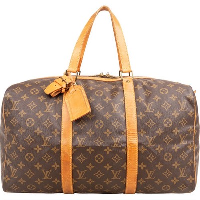 Louis Vuitton Monogram Canvas Sac Souple  45 Travel Bag Tasche