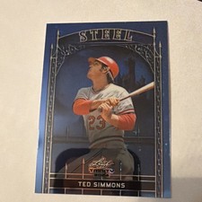 Leaf 2024 Trinity Mega Box Steel Ted Simmons #S-48 Serial Numbered /99 Baseball