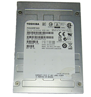 200GB Toshiba PX02SMF020 2.5'' 6G SAS SSD Solid State Drive SDFCP93GEA01
