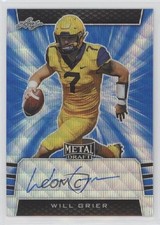 2019 Leaf Metal Draft Blue Wave /20 Will Grier #BA-WG1 Auto uk2