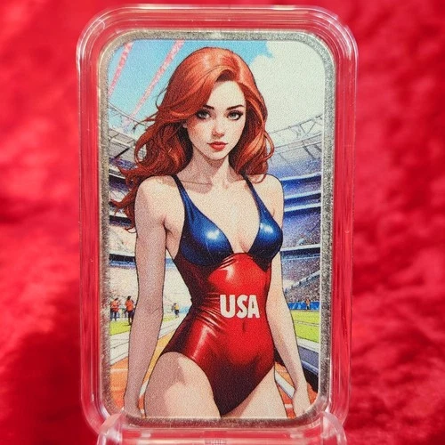 Bullion Baddies 1 oz Silver Bar w/ COA - Summer G. Ames *Read