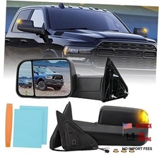 Passenger Side Mirror Compatible with 2009-2018 Dodge Ram 1500,2010 Right Black