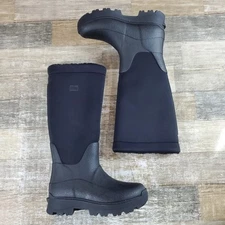 Fitflop Womens WonderWelly Black  Boots Sz 5 ATB Fleece Lined Boot NWOB