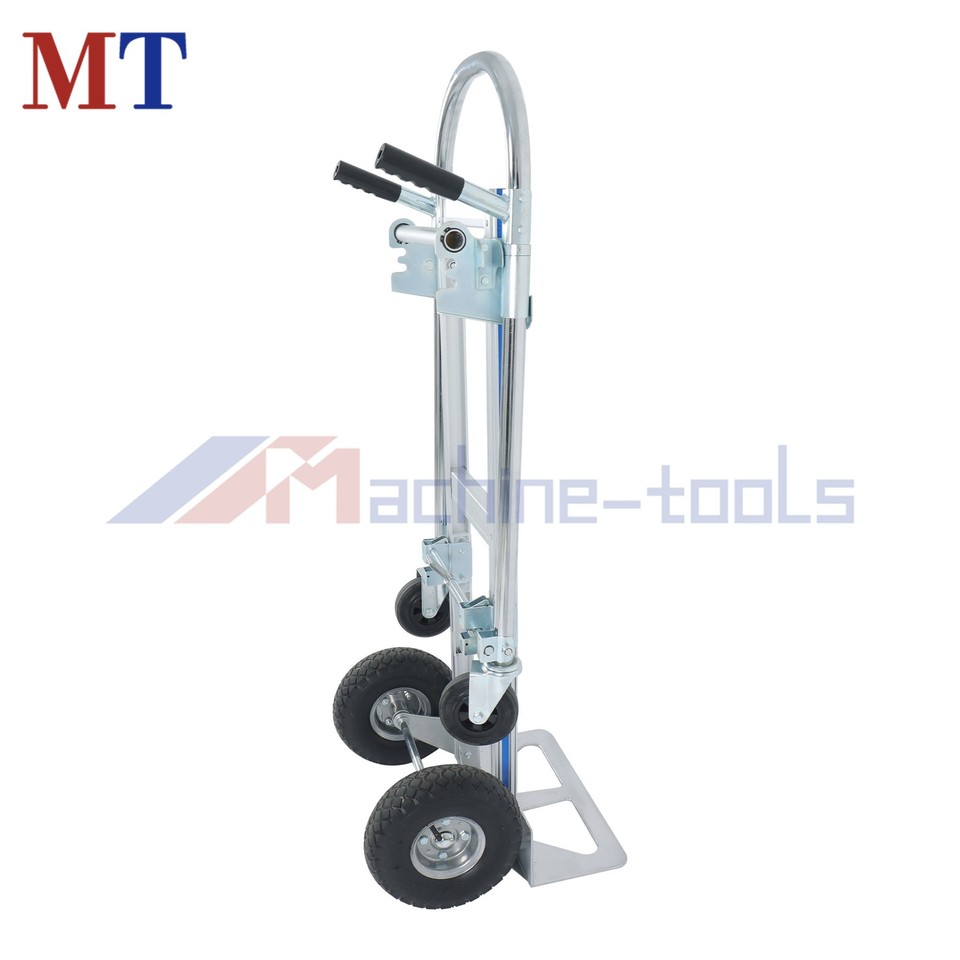 Two Hand Cart Convertible 2 In 1 Aluminum Hand Truck Trolley Handcart 1000Lbs Folding ...