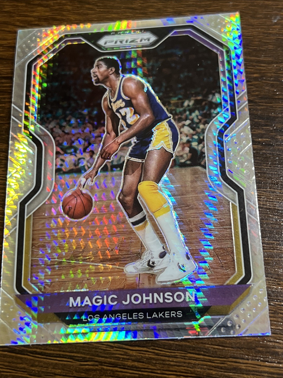 2020-21 Panini Prizm Hyper Prizm Magic Johnson #219 HOF