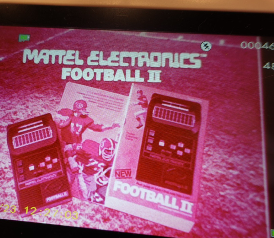 Vintage MATTEL FOOTBALL 2 Handheld electronic video game TV COMMERCIAL 16MM film