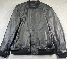 Harley Davidson Jacket Mens 2XL Black Citizen Bomber Leather Full Zip NWT