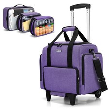 BAFASO Rolling Tattoo Case with 3 Removable Pouches and Detachable Dolly, Tat...