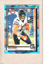 2025 Panini Donruss Optic FOTL Cole Kmet Blue Ice #12/15 No.71 Chicago Bears