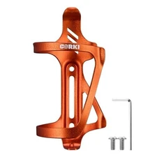  Cycles Side Load Water Bottle Cage, Side Entry Bike Water Bottle Right Orange