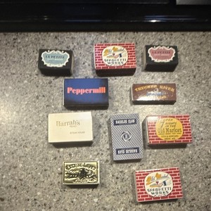 Vintage Casino Matchbooks Lot of 10 Peppermill Harrah’s La Petite Old Market