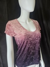 Abercrombie Fitch Ribbed Henley Crop Tank Top S Tan Beige V-Neck Snap Button