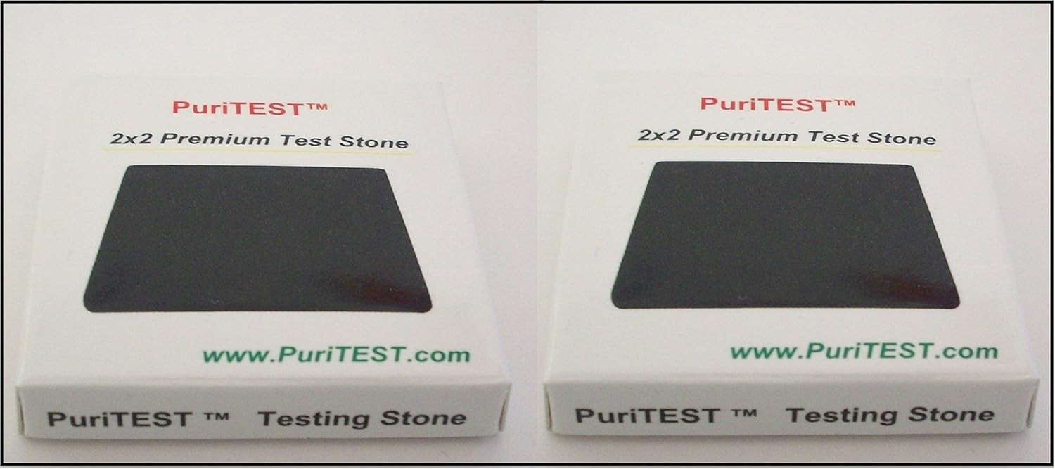 2 Acid Test Stones Gold Silver Platinum Testing Tools 