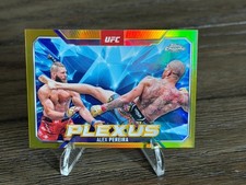 Topps 2025 Ufc Chrome Alex Pereira Plexus Plx-13 Gold Refractor 1150