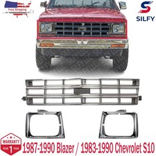 New Front Grille Headlight Door Bezels For 1983-1990 Chevrolet S10 Blazers10