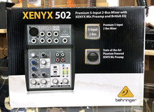 Behringer Xenyx 502 5-Input Audio Mixer w/ Power Supply