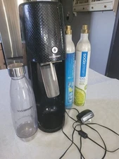 SodaStream Fizzi Spirit One-Touch SOT-001 Sparkling Water Maker w/ Cord & Bottle