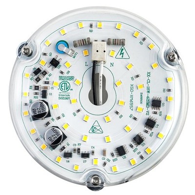 4 inch Retrofit Light Kit for Ceiling Fan Light Panel PCB 18W 6000K 2200LM 12...
