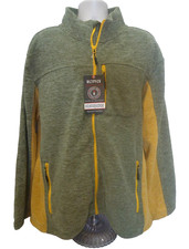 Little Donkey Andy 2XL Green Yellow Fleece Golf Jacket Lightweight NWT