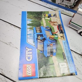 LEGO City Van And Caravan 60117 Set 2016 Car Trailer Minifigs Incomplete Read