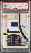 2023 PANINI IMMACULATE COLL UPDATE #PPRJCO JAMES COOK 15/25 PSA 7.5