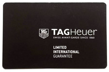 (20) Tag Heuer Brown Warranty Certificate Gua...