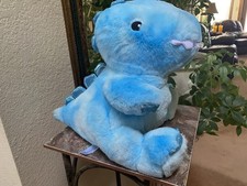 FAO Schwarz Glow Brights Alive With Sound Light 12" Blue Dinosaur, Directions