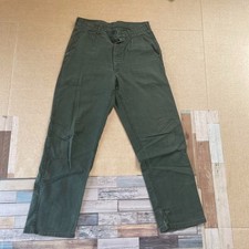 Swedish Army Utility Work Pants Men's Size C44 Euro Military Used