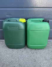 10 l Kanister Plastikkanister Kunststoffkanister gr&uuml;n/wei&szlig; 23x19x30cm (LxBxH)