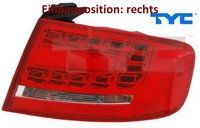 TYC 11-11555-01-2 Heckleuchte Rechts RüCklicht Hecklicht RüCkleuchte FüR Audi
