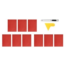 9PCS Bowtie Emblem Vinyl Wrap Kit - DIY Cut-Your-Own Overlay Decals with Spat...