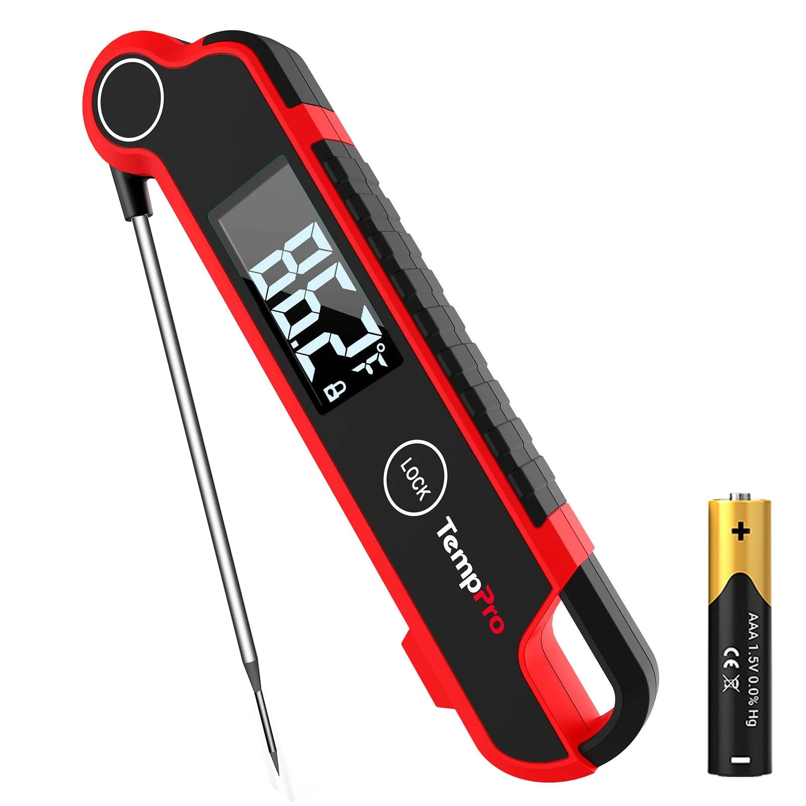 TP620 Instant Read Meat Thermometer Digital, Cooking Thermometer with Large A...