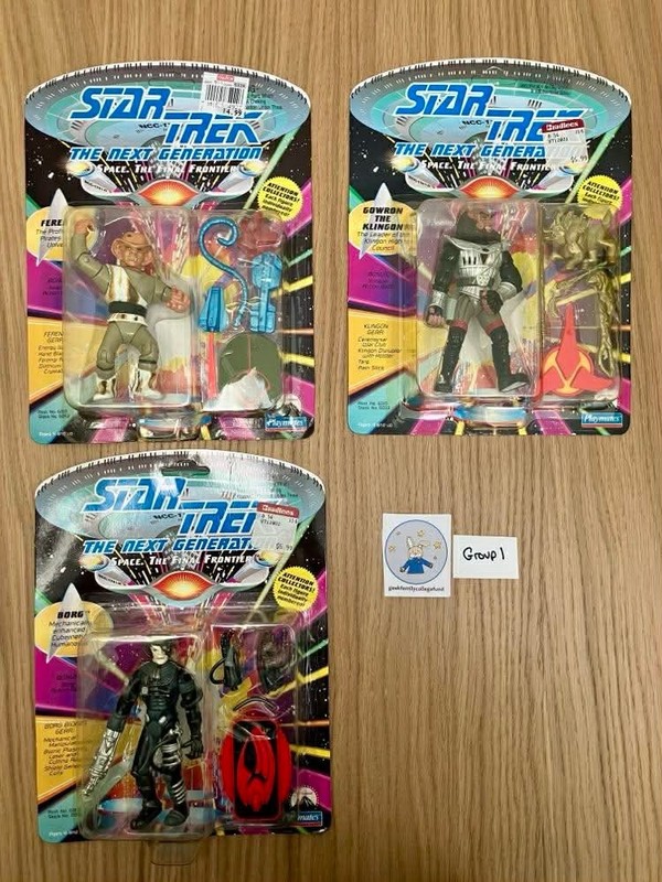 Star Trek: TNG Final Frontier Ferengi, Gowron, & Borg Set of 3 Action Figures