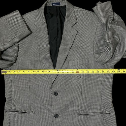Stafford Essentials Men’s Classic Fit Two-Button Gray Suit Coat Jacket Size 44R - Picture 8 of 11