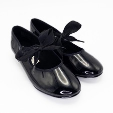 ABT Spotlights American Ballet Theatre Black Patent Tap Shoes Size 1.5