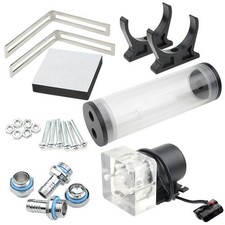 600L/H 19W DC12V CPU Cooling Heat Exchanger Water Pump Tank 186 ml CO2 Cooler