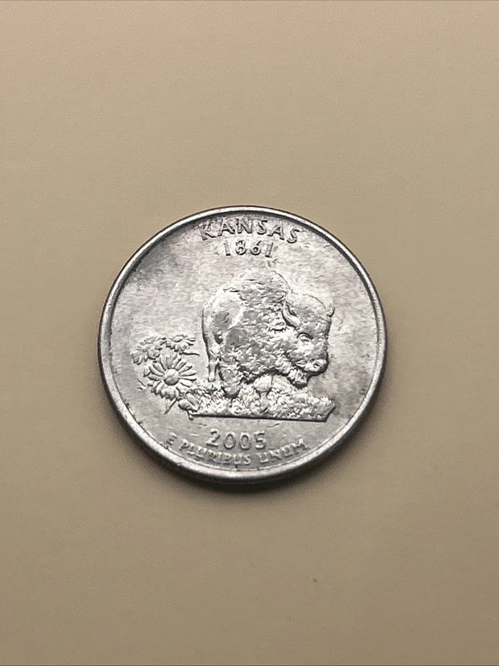 2005-D Kansas 25C Quarter Dollar Error Detached Leg 50 State Quarters Program - Image 4 of 4