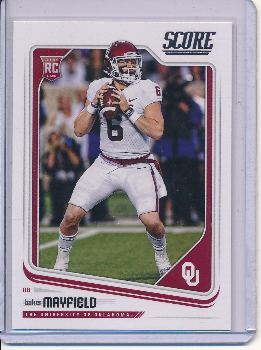 2018 Score - Rookies #351 Baker Mayfield (RC) Rookie! Tampa Bay!