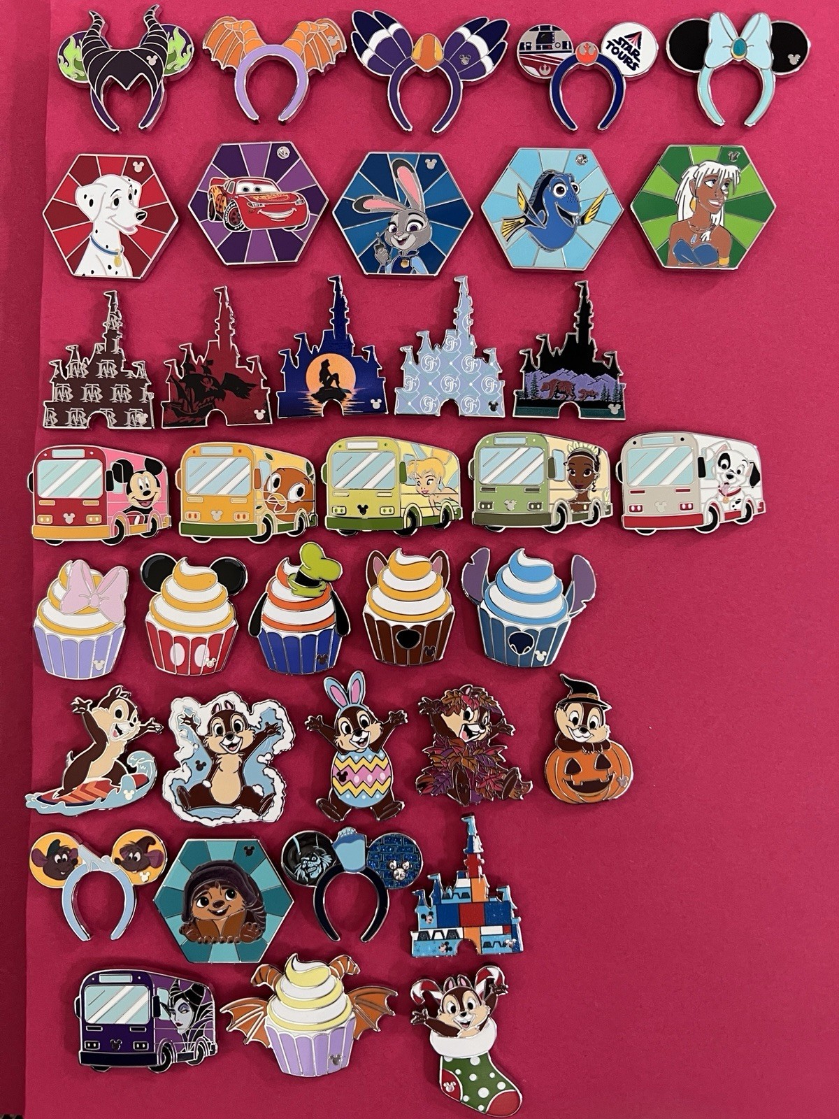 Complete Set - All 37 Disney Hidden Mickey 2026 Wave A With All Chaser Pins