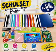 Schulset Schulbedarf 40 Artikel: 12 Farben,1x...