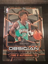 2019-20 Panini Obsidian FOTL First Off Line Basketball Sealed Hobby Box 2 Auto