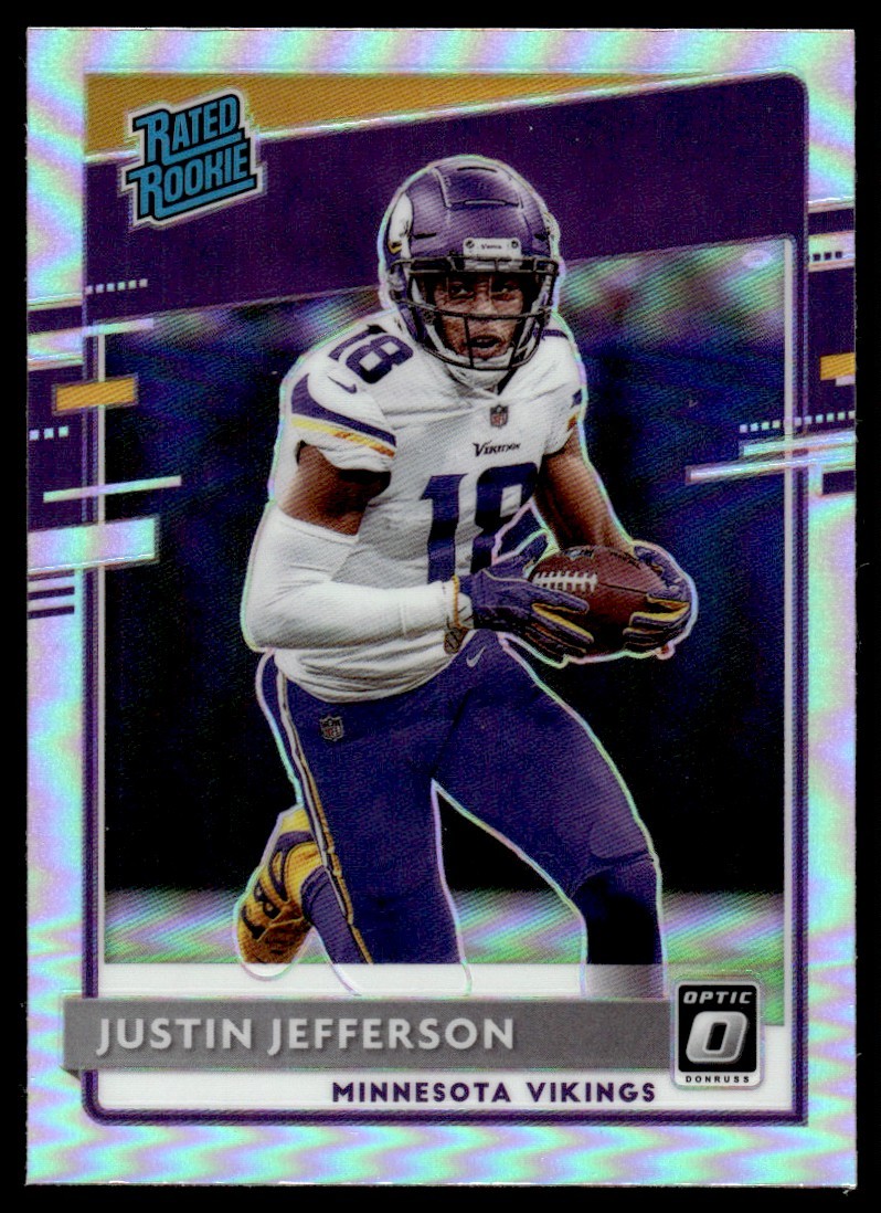 2020 Donruss Optic Holo J30 Justin Jefferson Rookie Minnesota Vikings #163