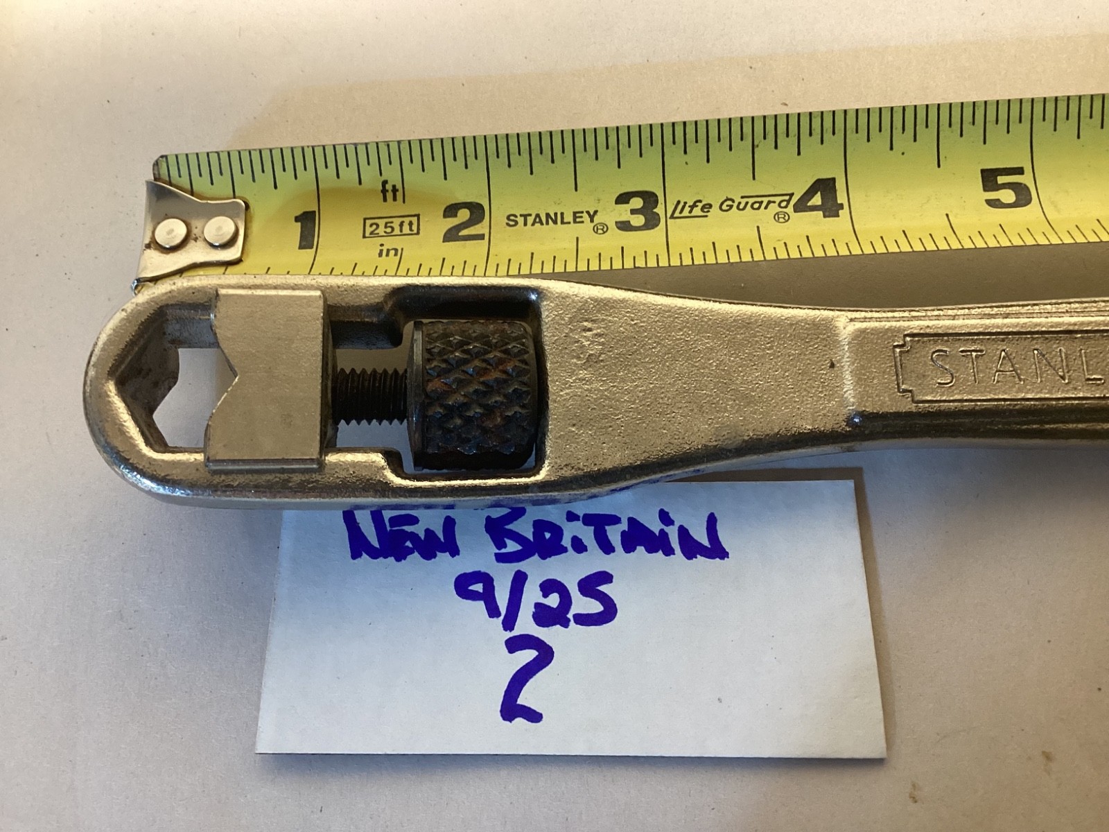 Vintage Stanley #87-455 The Claw cinch lock wrench 8” 204mm