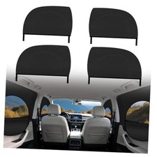 4PCS Front/Rear Car Window Shades for Side Window with Zipper, Breathable Mesh