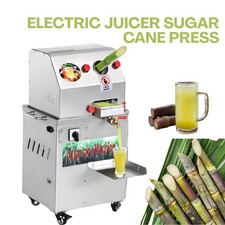 Elektrische Zuckerrohrsaftmaschine Edelstahl kommerzielle Saftpresse 220V