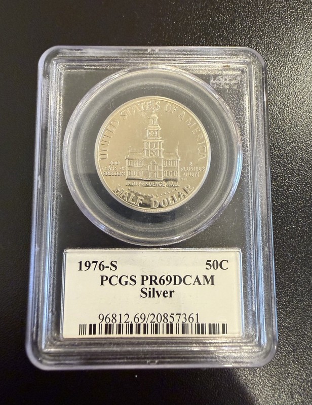 1976-S PCGS PR69DCAM Kennedy Silver Half Dollar 50c