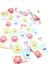 Copper Pearl Sesame Street Pajama Set Size 12m Girls 2pc Matching Buttery Soft